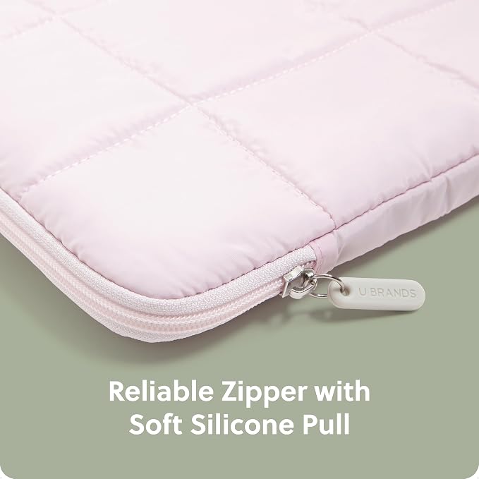 U Brands Nylon Puffer Zipping Medium Laptop Sleeve, 9.75" x 13", Computer - Image 4