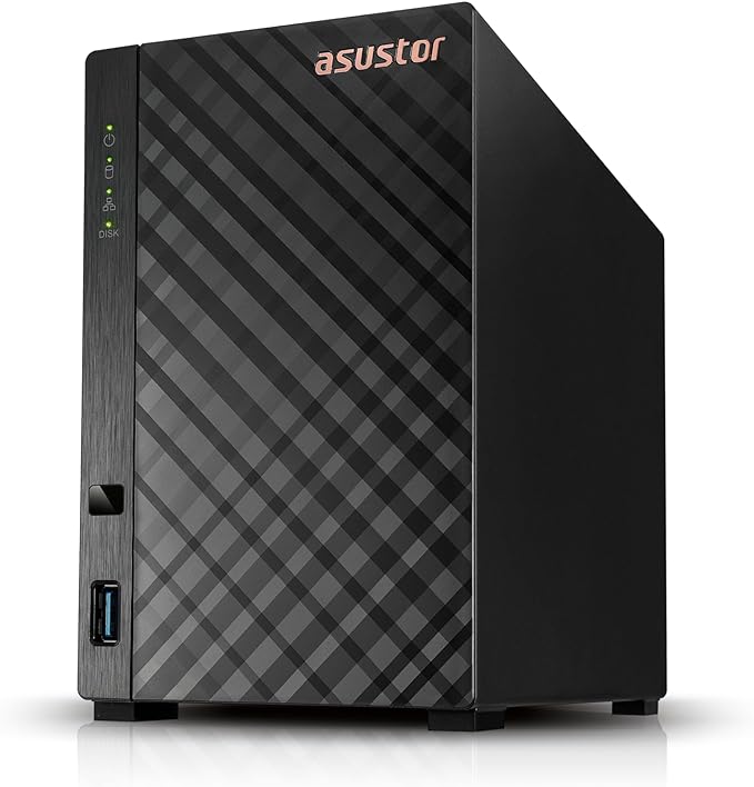 Asustor Drivestor 2 Lite AS1102TL, 2 Bay NAS, 1.7GHz Quad Core, 1GbE Port by Asustor