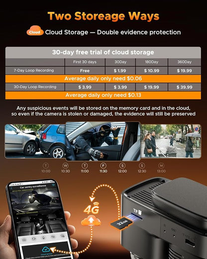 Volam 4G LTE Cellular Dash Cam - Image 9