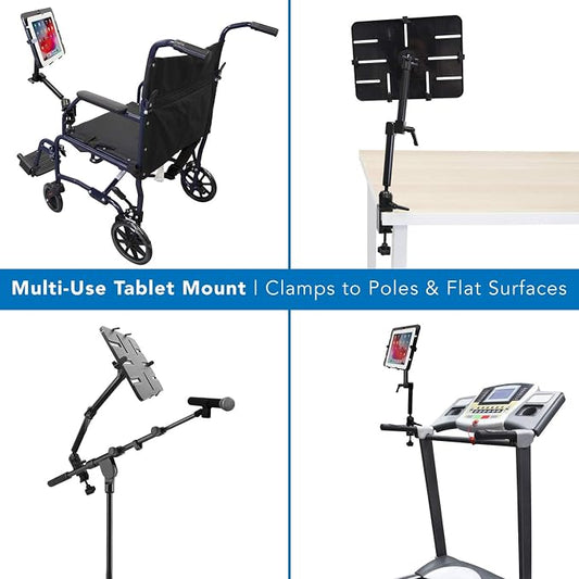 Mount-It! Tablet Pole Mount | Universal Full Motion Holder - Image 2