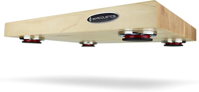 IsoAcoustics Delos Turntable Isolation Butcher Block Series: 1815M1 Maple - Image 2