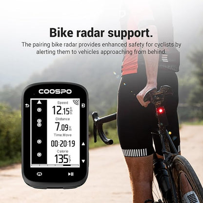 COOSPO CS500 Bike Computer Wireless, 2.6 Inch LCD GPS Cycling Computer - Image 9