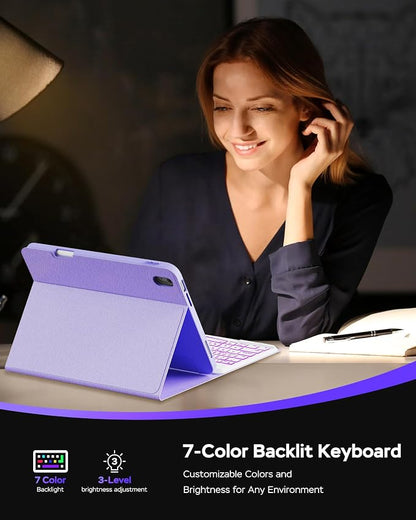 Folio Keyboard Case for iPad 10th Gen 10.9 inch and iPad 11th, Magnetic - Image 8