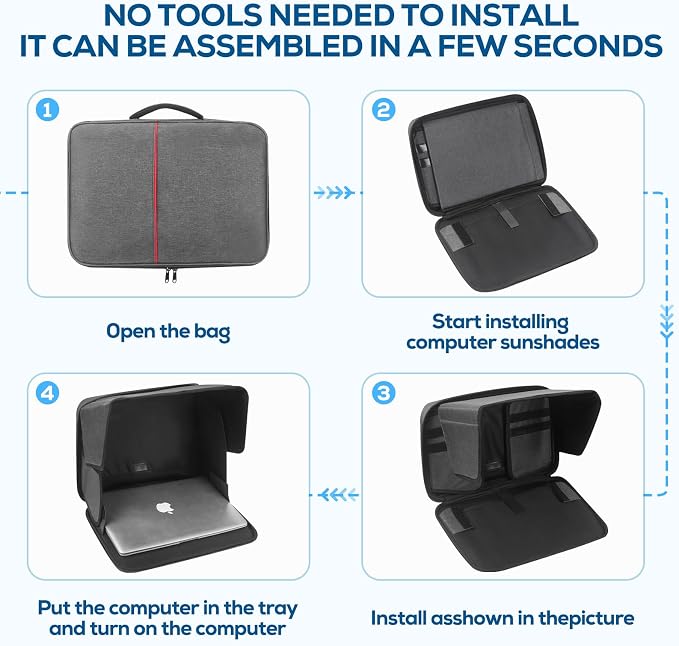 Laptop Sun Shade & Privacy Shield – Premium Physical Filter - Image 5