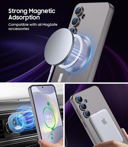Magnetic for Samsung Galaxy S24 Case Slim Soft Silicone Bumper Shockproof - Image 3