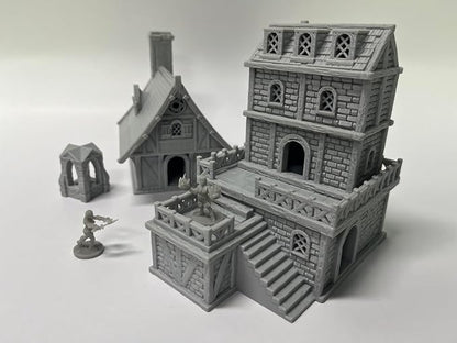 Medieval Miniature Building Terrain Set Compatible - Image 3