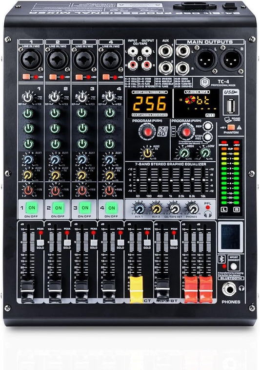 W IN-MIX 4 Channel Professional Audio Mixer by WIN-Mix
