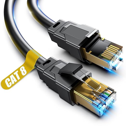Vabogu Cat 8 Ethernet Cable 6FT, Heavy Duty 26AWG High Speed 40Gbps 2000MHz by VABOGU