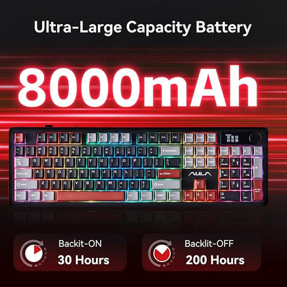 AULA F106 PRO Mechanical Wireless Keyboard, Gaming Keyboard - Image 4