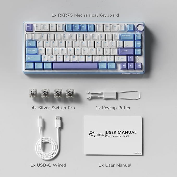 RK ROYAL KLUDGE R75 Mechanical Keyboard Wired - Image 8