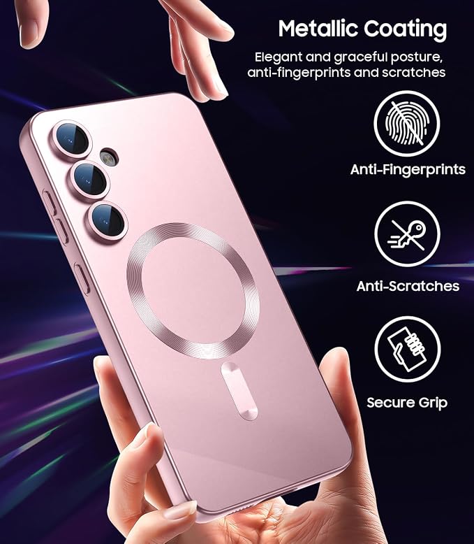 Magnetic for Samsung Galaxy S24 FE Case Slim Soft Silicone Bumper Shockproof - Image 6