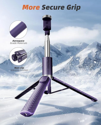 62" Phone Tripod & Selfie Stick, Tripod - Image 4