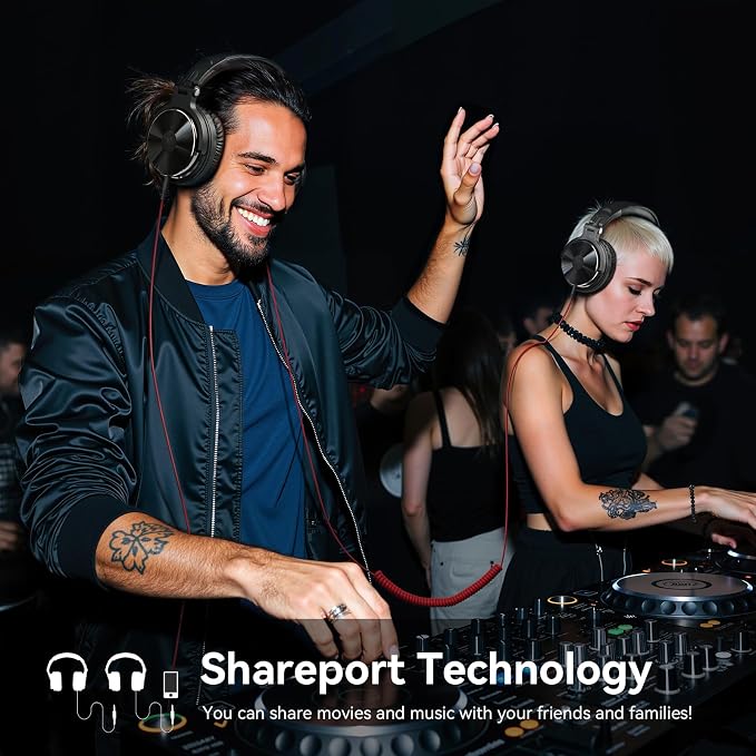 OneOdio Wired Over Ear Headphones Hi-Res Studio Monitor & Mixing DJ Stereo - Image 6
