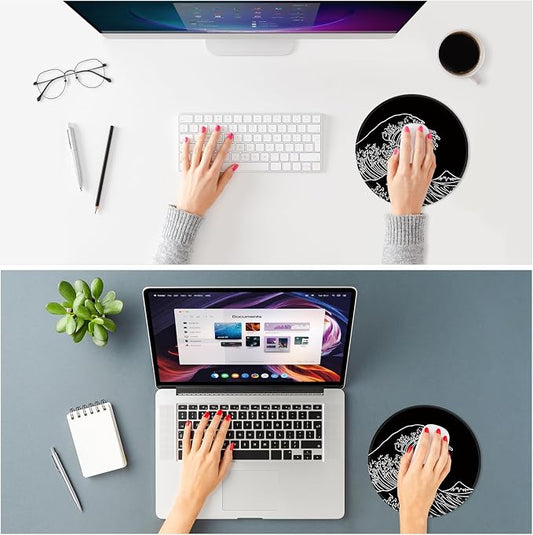 ITNRSIIET Mouse Pad Non-Slip Rubber Base Smooth Surface Stitched Edges - Image 2