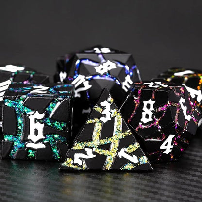 Dice Set D&D, Dungeons and Dragons Metal Dice Set - Image 3