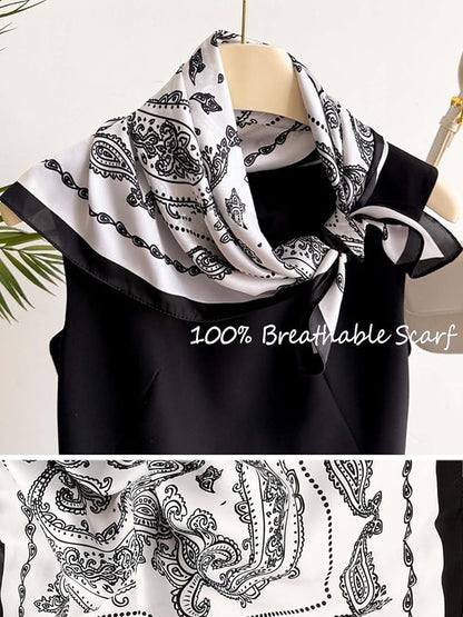 Silky Scarf for Women Lightweight Satin Bandanas Neck Hair Wrap For Sleeping - Image 3