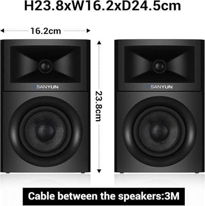 SW205 4" Bookshelf Speakers | Immersive HiFi Audio - Image 2
