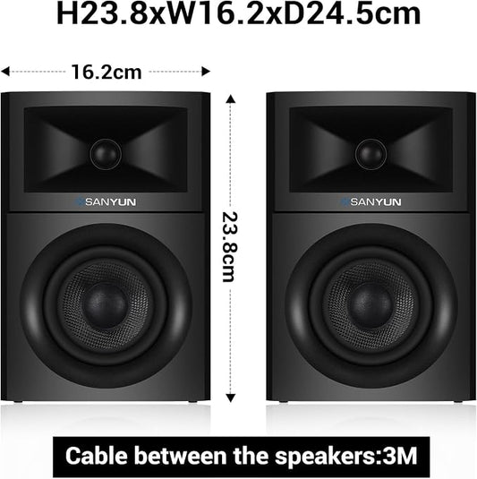 SW205 4" Bookshelf Speakers | Immersive HiFi Audio - Image 2