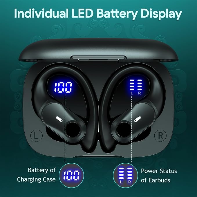 GOLREX Active Noise Cancelling Ear Buds Wireless Earbuds Bluetooth Headphones - Image 4