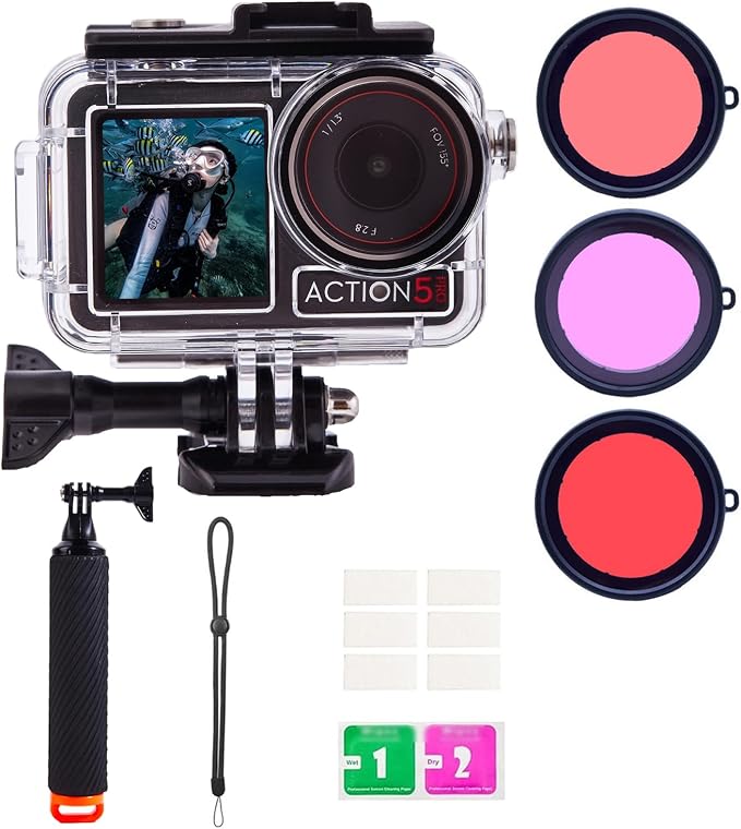 Waterproof Case for DJI Osmo Action 5 Pro/4/3 by UNISONPETDogDecorProducts