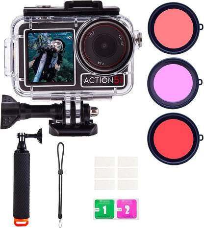 Waterproof Case for DJI Osmo Action 5 Pro/4/3 by UNISONPETDogDecorProducts