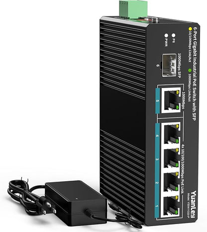 YuanLey 6 Port Industrial Switch by YuanLey