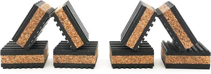 Sound Isolation Pads. Cork Pads by TunefulCables