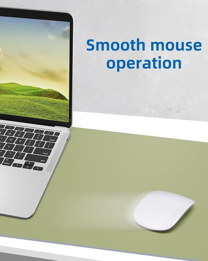 AFIING Leather Desk Pad Protector, Mouse Pad, Office Desk Mat, Non-Slip PU - Image 3