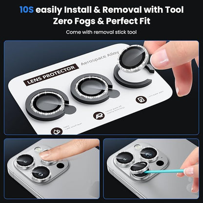 WSKEN for iPhone 16 Pro/iPhone 16 Pro Max Camera Lens Protector - Image 6