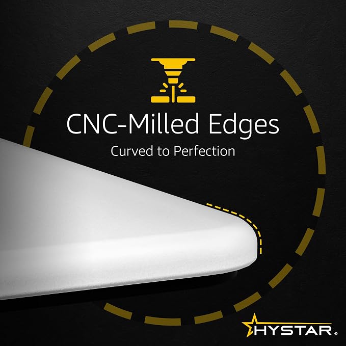 Hystar Aether Glass Gaming Mousepad | Micro-Etched Tempered Glass | Quiet - Image 3
