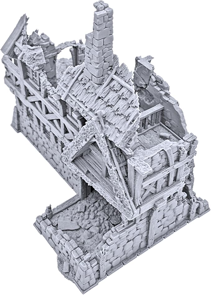 Ruined Port Merchant by Printable Scenery, 3D Printed Tabletop RPG Scenery and - Image 5