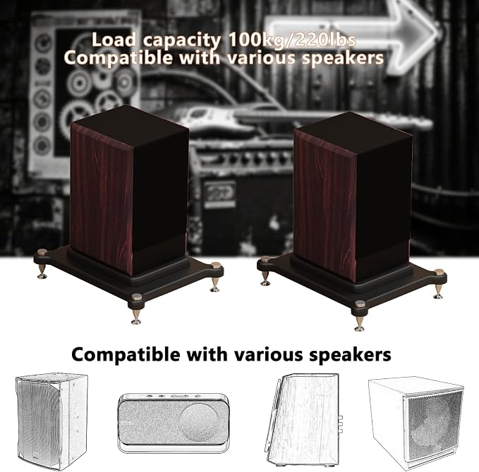 2pcs Subwoofer Isolation Stand, Double-Layered Speaker Isolation Stands - Image 6