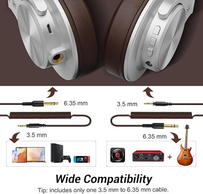 OneOdio A70 Bluetooth Over Ear Headphones, Wireless Headphones w/ 72H Playtime - Image 4