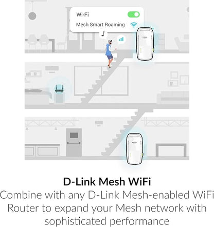 D-Link DAP-1955-US, WiFi Range Extender Mesh Gigabit AC1900 Dual Band Plug In - Image 7