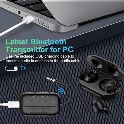 Bluetooth Transmitter Receiver, 2-in-1 V5.3 Wireless Adapter - Image 8