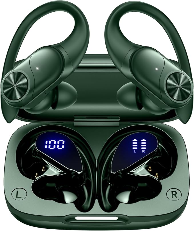 PocBuds Bluetooth Headphones Wireless Earbuds 80hrs Playtime Wireless Charging by PocBuds