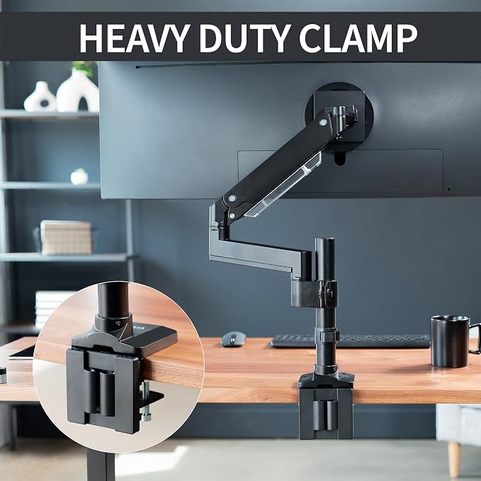 VIVO Premium Aluminum Tall Extended Monitor Arm - Image 7
