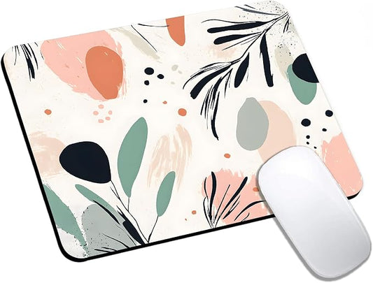 Mouse Pad, Cute Aesthetics Art Boho Mouse Pads by HUOCAIREN