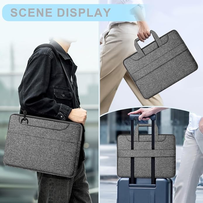 Universal Laptop Shoulder Bag 13-17.3 Inch Shockproof Briefcase - Image 6