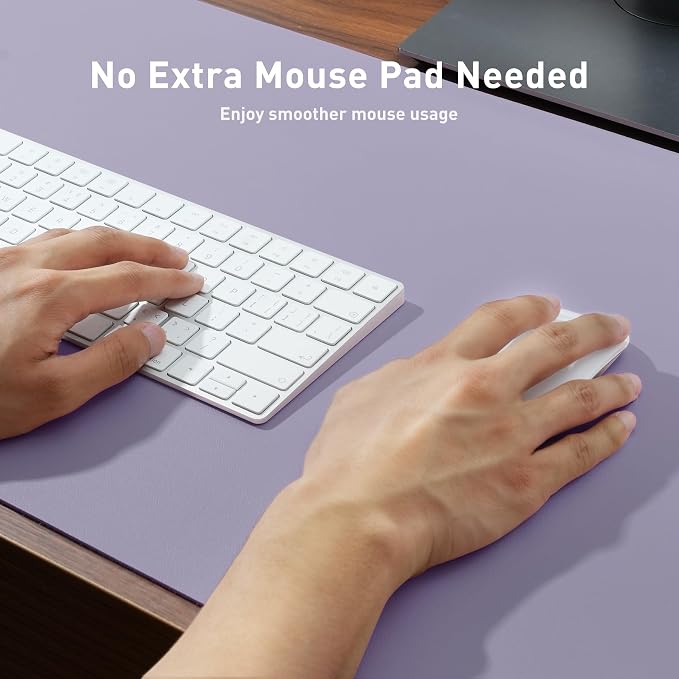 Aothia Non-Slip PU Leather Waterproof Desk Protector Mat, Mouse Pad, Desk - Image 4