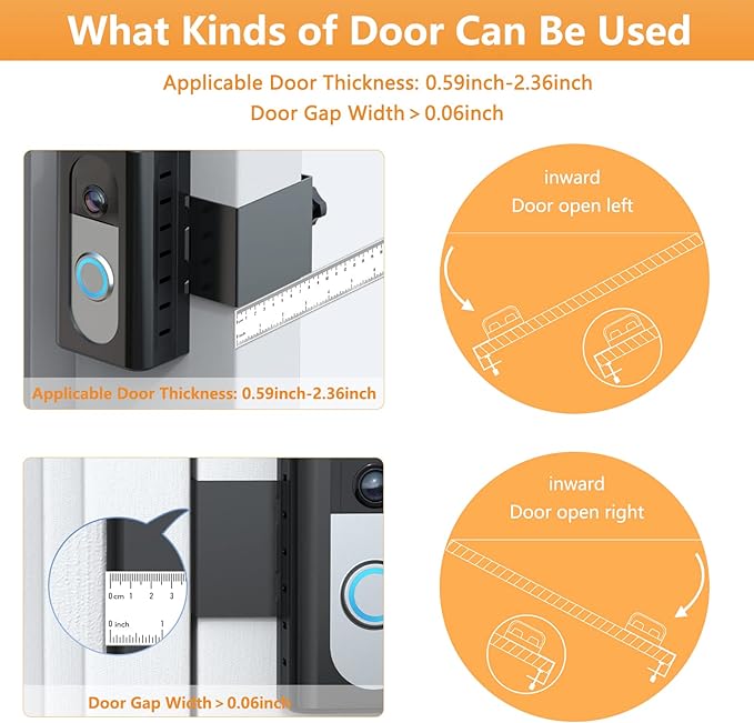 QIBOX Anti-Theft Video Doorbell Mount Compatible - Image 5