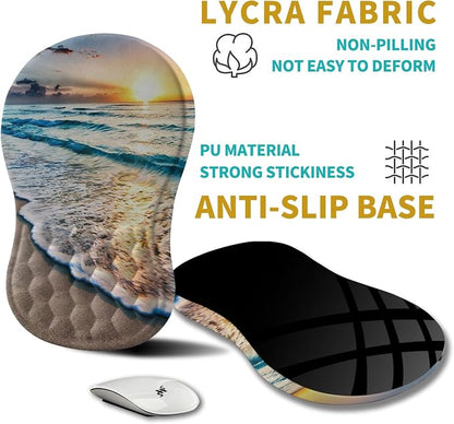 Hokafenle Ergonomic Mouse Pad Wrist Support, Wrist Rest Mousepad - Image 5