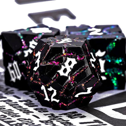 Dice Set D&D, Dungeons and Dragons Metal Dice Set - Image 4