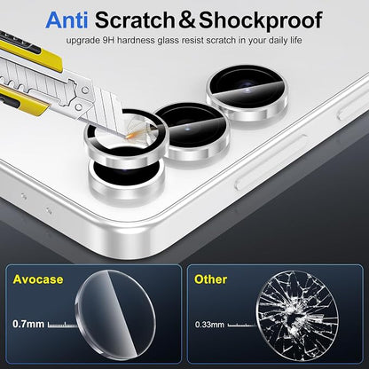 for Samsung Galaxy S24 FE Camera Lens Protector, Individual Metal Ring Tempered - Image 3