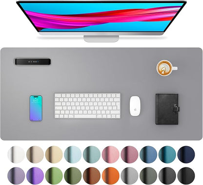 Aothia Leather Desk Pad Protector, Mouse Pad, Office Desk Mat, Non-Slip PU by Aothia
