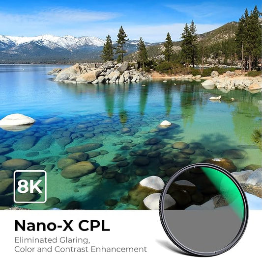 K&F CONCEPT 127mm Circular Polarizers Filter Polarizing Filter 28 Multi-Layer - Image 2