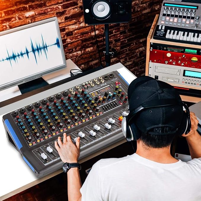 Pyle 6-Channel Bluetooth Studio Audio Mixer - Image 6
