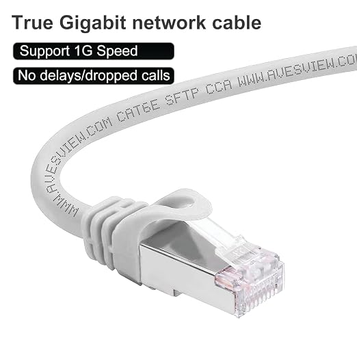 Shielded CAT 6 Ethernet Cable 50 FT, Indoor High-Speed 10Gbps Snagless Shielded - Image 2