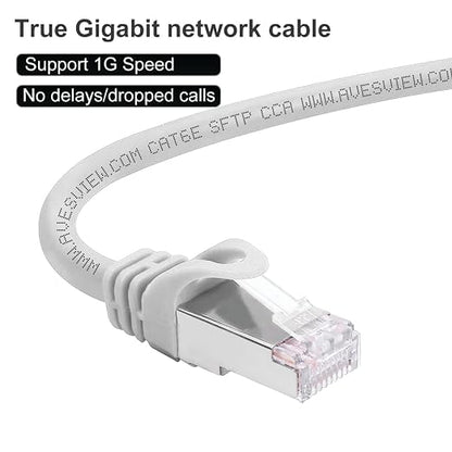CAT 6 Shielded Ethernet Cable 25 FT, Indoor High-Speed 10Gbps Snagless 25FT - Image 4