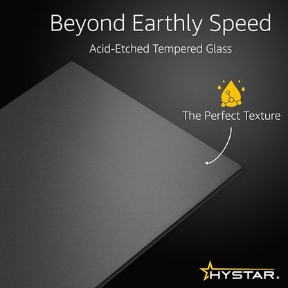 Hystar Aether Glass Gaming Mousepad | Micro-Etched Tempered Glass | Quiet - Image 2